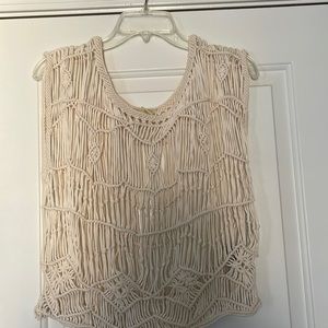 Ralph Lauren Denim & Supply crotchet see through over top